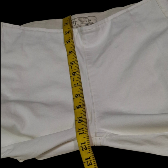 Free People Pull-On High Waisted Stretch Flare White Jeans Women Size 29 - Picture 14 of 16